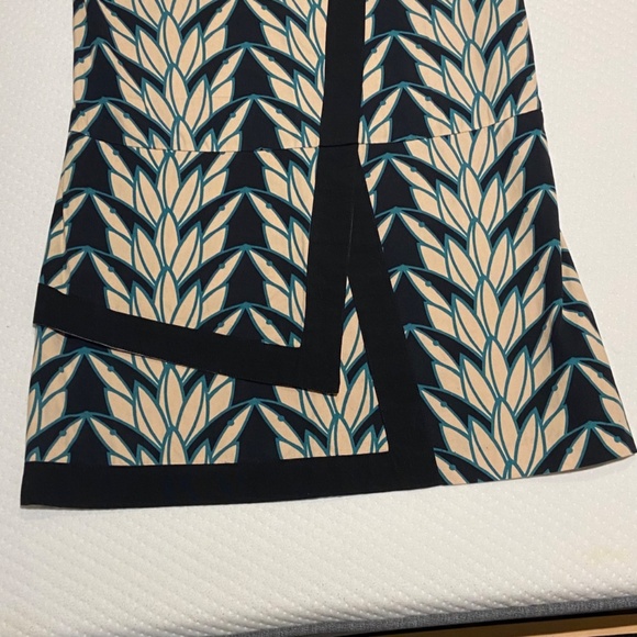 Skunkfunk Navy and Beige Patterned Mini Dress - Picture 4 of 14